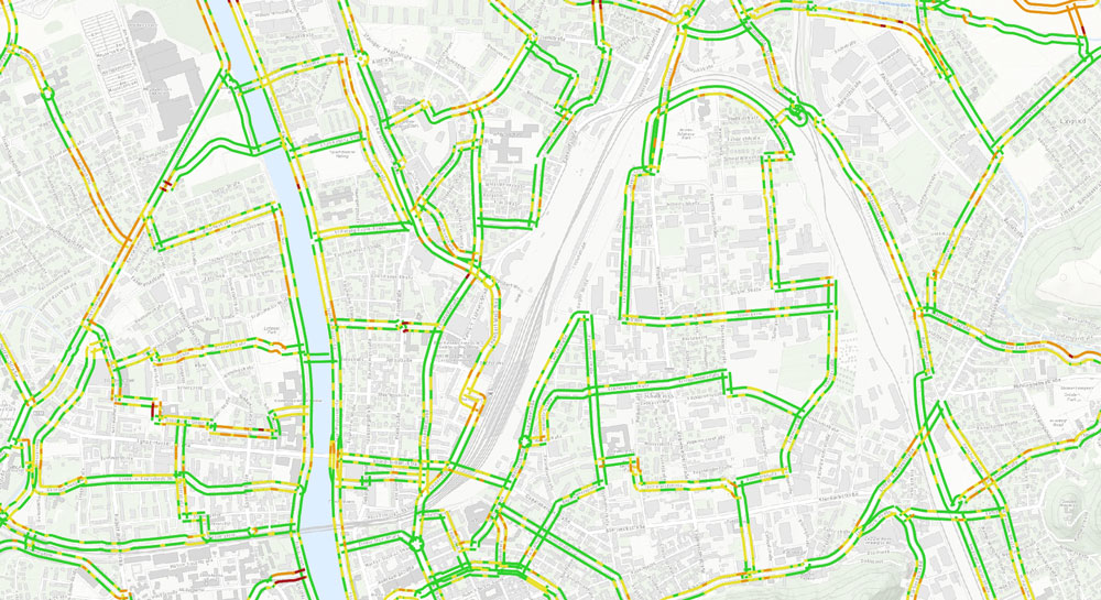Bike Quality Straßenkarte
